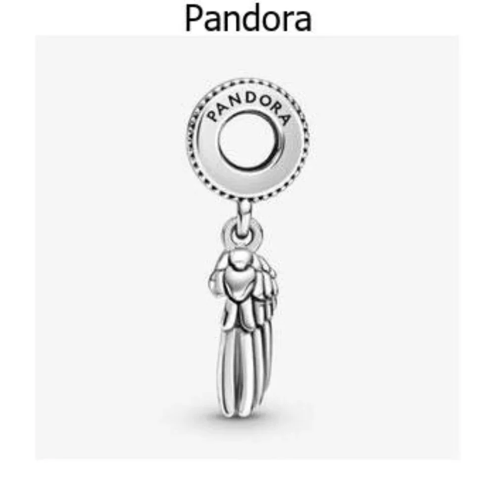 Pandora Club 2021 Angel Wings & Heart Dangle Charm - Picture 3 of 5